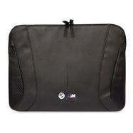 BMW Carbon&amp;Perforated sleeve for a 16&quot; laptop - black, BMW