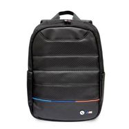 BMW Carbon&amp;Nylon Tricolor 16&quot; backpack - black, BMW