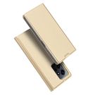 Dux Ducis Skin Pro Case For Xiaomi Redmi Note 12 Cover Flip Card Wallet Stand Gold, Dux Ducis