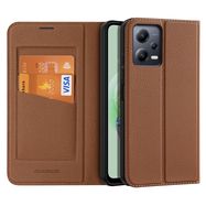 Dux Ducis Skin X2 Case for Xiaomi Redmi Note 12 5G / Poco X5 5G Cover Flip Wallet Stand Brown, Dux Ducis