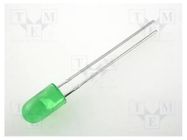 LED; green; 5mm; 5÷20mcd; 60°; Front: convex; 2.2÷2.5VDC KINGBRIGHT ELECTRONIC