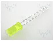 LED; yellow; 5mm; 1÷4mcd; 100°; Front: flat; 2.1÷2.5VDC KINGBRIGHT ELECTRONIC