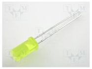 LED; yellow; 5mm; 1÷4mcd; 100°; Front: flat; 2.1÷2.5VDC KINGBRIGHT ELECTRONIC