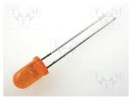 LED; 5mm; orange; 8÷30mcd; 60°; Front: convex; 2÷2.5VDC KINGBRIGHT ELECTRONIC