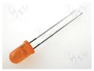 LED; orange; 5mm; 8÷30mcd; 60°; Front: convex; 2÷2.5VDC KINGBRIGHT ELECTRONIC