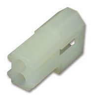 CONNECTOR HOUSING, PLUG, 2POS, 3.68MM