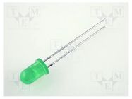 LED; green; 5mm; 20÷60mcd; 60°; Front: convex; 2.2÷2.5VDC KINGBRIGHT ELECTRONIC