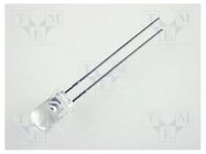 LED; yellow; 5mm; 400÷2500mcd; 30°; Front: convex; 2÷2.5VDC KINGBRIGHT ELECTRONIC