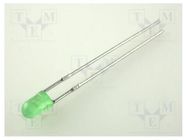 LED; 3mm; green; 0.7÷2mcd; 60°; Front: convex; 2.2÷2.5V KINGBRIGHT ELECTRONIC
