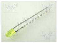 LED; 3mm; yellow; 8÷32mcd; 60°; Front: convex; 2.1÷2.5V KINGBRIGHT ELECTRONIC