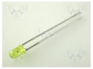 LED; 3mm; yellow; 10÷50mcd; 50°; Front: convex; 2.1÷2.5V KINGBRIGHT ELECTRONIC
