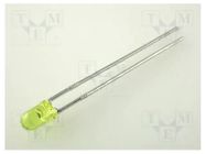 LED; yellow; 3mm; 10÷50mcd; 50°; Front: convex; 2.1÷2.5VDC KINGBRIGHT ELECTRONIC