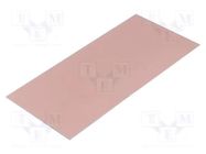 Laminate; aluminium; 1mm; L: 210mm; W: 100mm; Coating: copper SOLDER PEAK