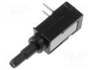 Switch: push-button; Pos: 2; SPDT; 0.5A/60VAC; 0.5A/60VDC; ON-(ON) MENTOR
