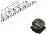 Inductor: wire; SMD; 10uH; Ioper: 2.4A; R: 46mΩ; ±20%; NRS; 6x6mm TAIYO YUDEN