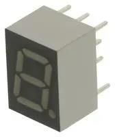 DISPLAY, 7 SEG, GREEN, COMMON ANODE