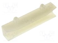 Guide; polyamide; natural; A: 38.4mm; B: 20mm; C: 9.2mm; D: 6.4mm FIX&FASTEN