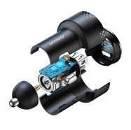 2x USB C 70W car charger with LED display Joyroom JR-CCD02 - black, Joyroom