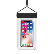 Waterproof phone case 115 mm x 220 mm pool beach bag black, Hurtel
