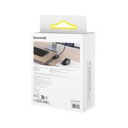 Baseus AirJoy 2in1 4K 60Hz bi-directional HDMI adapter with built-in 1m cable - black, Baseus