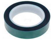 Tape: electrical insulating; W: 25mm; L: 66m; Thk: 0.06mm; green IPT