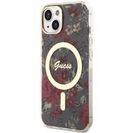 Guess GUHMP14MHCFWSA iPhone 14 Plus 6.7" green/khaki hardcase Flower MagSafe, Guess