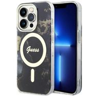 Guess GUHMP14XHTMRSK iPhone 14 Pro Max 6.7&quot; black/black hardcase Golden Marble MagSafe, Guess