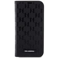 Karl Lagerfeld KLBKP14XSAKLHPK iPhone 14 Pro Max 6.7&quot; bookcase black/black Saffiano Monogram, Karl Lagerfeld