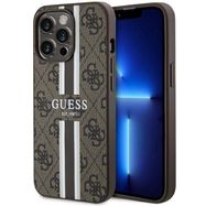 Guess GUHMP13LP4RPSW iPhone 13 Pro / 13 6.1&quot; brown/brown hardcase 4G Printed Stripes MagSafe, Guess
