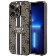 Guess GUHMP14LP4RPSW iPhone 14 Pro 6.1" brown/brown hardcase 4G Printed Stripes MagSafe, Guess
