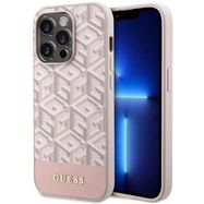 Guess GUHMP14XHGCFSEP iPhone 14 Pro Max 6.7&quot; pink/pink hard case GCube Stripes MagSafe, Guess