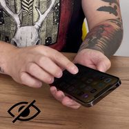Privacy glass with Anti Spy filter for iPhone 15 Pro Wozinsky Privacy Glass - black, Wozinsky
