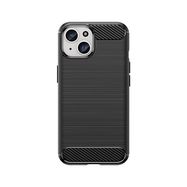 Flexible Carbon Case with carbon pattern for iPhone 15 - black, Hurtel