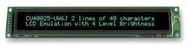 VFD MODULE, 2X40, 5MM BLUE-GREEN