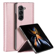 Samsung Galaxy Z Fold5 5G Dux Ducis Bril Wallet Flip Leather Case - Pink, Dux Ducis
