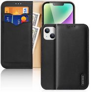 Dux Ducis Hivo iPhone 15 Plus RFID Blocking Wallet Case - Black, Dux Ducis