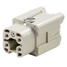 Contact insert (industry plug-in connectors), Female, 400 V, 16 A, Number of poles: 4, Screw connection, Size: 1 Weidmuller