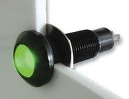 LED INDICATOR, 12-28V AC/DC, GREEN