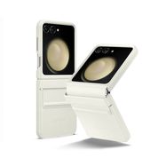 Eco-leather case for Samsung Galaxy Z Flip 5 - cream, Samsung