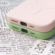 MagSafe Compatible Silicone Case for iPhone 15 Pro Max Silicone Case - Pink, Hurtel