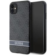Guess GUHCN61P4SNK iPhone 11 / Xr grey/grey hardcase 4G Stripe, Guess