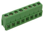 TERMINAL BLOCK EUROSTYLE, 8 POSITION, 26-12AWG