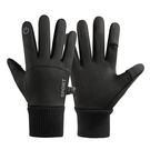 Men's insulated sports phone gloves - black, Hurtel