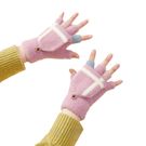 Women's/children's winter telephone gloves - pink, Hurtel