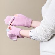 Women's/children's winter telephone gloves - pink, Hurtel