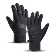 Insulated sports phone gloves (size S) - black, Hurtel