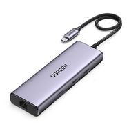 Multifunctional HUB 5in1 USB-C - HDMI 1.4 / 3 x USB-A / USB-C PD 100W Ugreen CM511 - gray, Ugreen