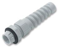 CABLE GLAND, SPIRAL, GREY, M12, PK10