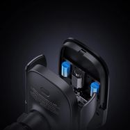 Baseus Milky Way Pro Series BS-CM023 car holder for air vent with 15W inductive charger - black, Baseus
