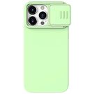 Nillkin CamShield Silky Silicone Case for iPhone 15 Pro Max with Camera Protector - Mint, Nillkin
